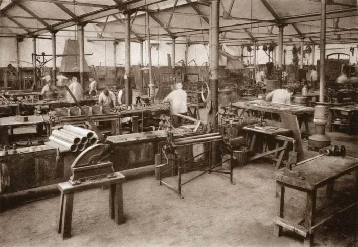 Framed Print : Forge at Merxplas Labour Colony, Belgium Framed Print : Forge at Merxplas Labour Colony, Belgium