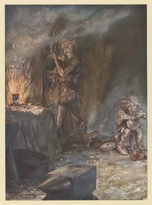 Framed Print : Forging of Notung Framed Print : Forging of Notung