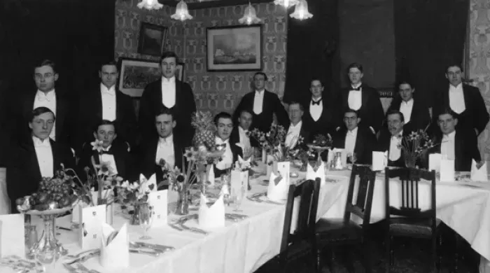 Framed Print : Formal Dinner 1913 Framed Print : Formal Dinner 1913