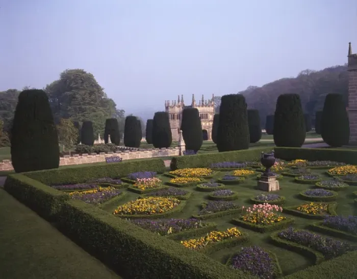 Framed Print : Formal garden and gatehouse, Lanhydrock House, Cornwall Framed Print : Formal garden and gatehouse, Lanhydrock House, Cornwall