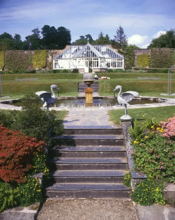 Framed Print : Formal gardens at Arlington Court, North Devon Framed Print : Formal gardens at Arlington Court, North Devon