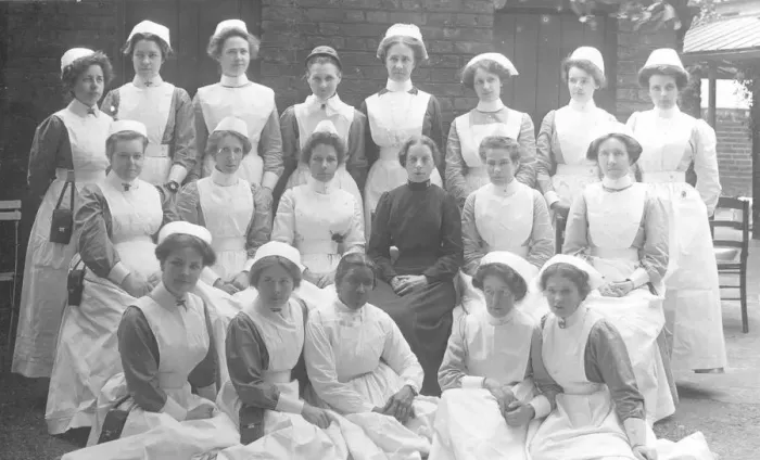 Framed Print : Formal group of nurses Framed Print : Formal group of nurses