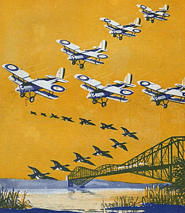 Framed Print : Formation flying - mechanical and natural Framed Print : Formation flying - mechanical and natural