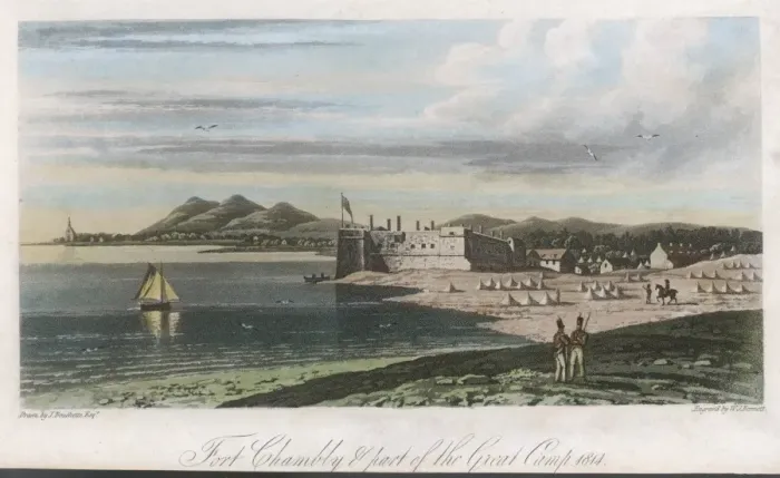 Framed Print : Fort Chambly 1814 Framed Print : Fort Chambly 1814