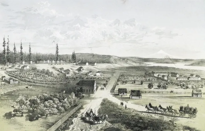 Framed Print : Fort Vancouver, W. T Framed Print : Fort Vancouver, W. T