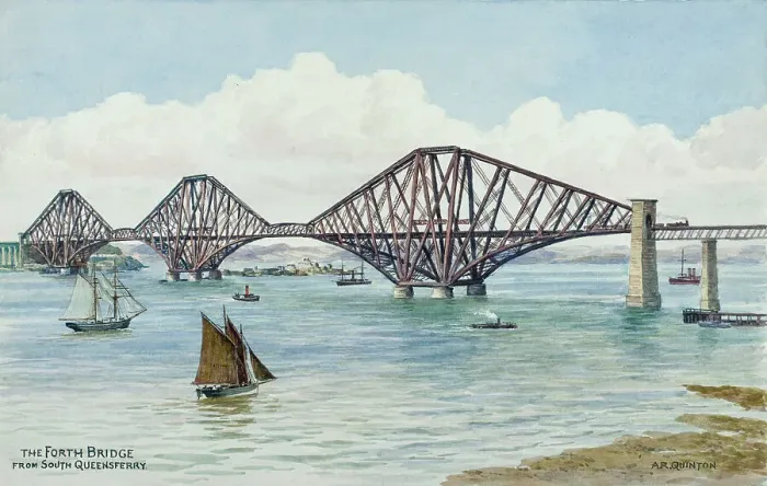 Framed Print : Forth Bridge, near Edinburgh, Lothian, Scotland Framed Print : Forth Bridge, near Edinburgh, Lothian, Scotland