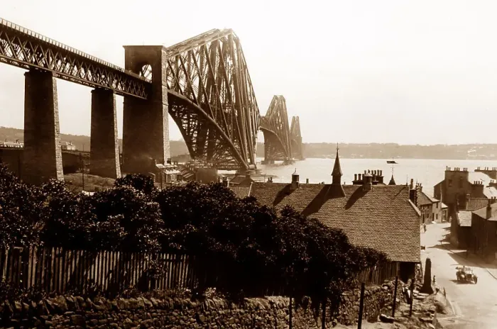 Framed Print : The Forth Bridge, possibly 1920s Framed Print : The Forth Bridge, possibly 1920s