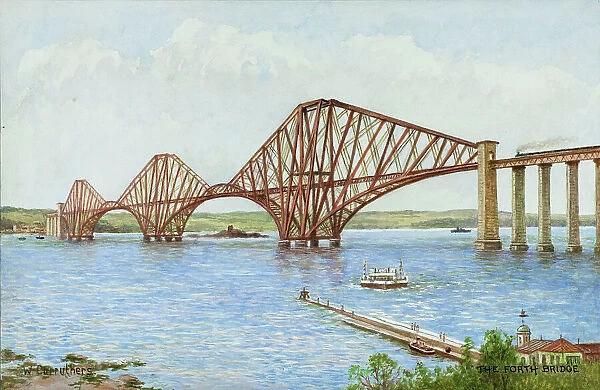 The Forth Rail Bridge, near Edinburgh, Lothian, Scotland
