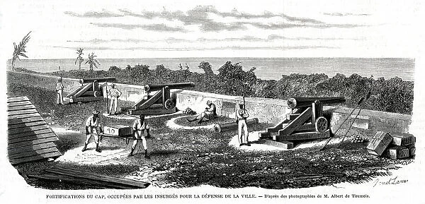 Fortifications at Cap-Haitien by Insurgents