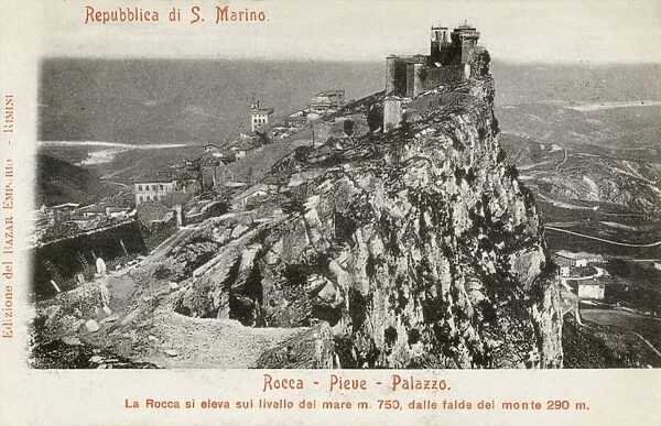 Fortress of Citta di San Marino on Monte Titano