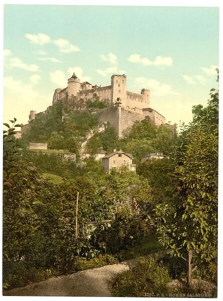 Fortress High-Salzburg (i. e. Hohensalzburg), Salzburg, Aust