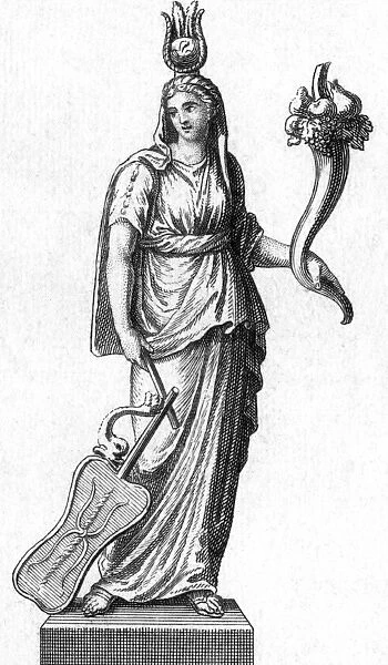 Fortuna (Anon). The Roman goddess of luck, bearing a cornucopia full of good things