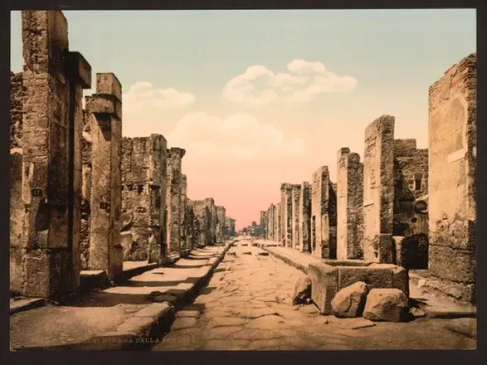 Framed Print : Fortuna Street, Pompeii, Italy Framed Print : Fortuna Street, Pompeii, Italy