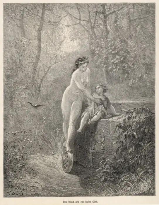 Framed Print : Fortune and the Child Framed Print : Fortune and the Child