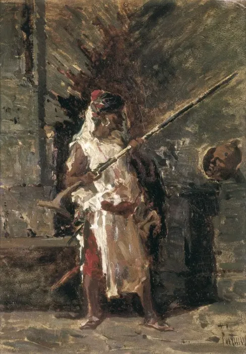 Framed Print : FORTUNY, Mariano (1838-1874). Askari. Romanticism Framed Print : FORTUNY, Mariano (1838-1874). Askari. Romanticism