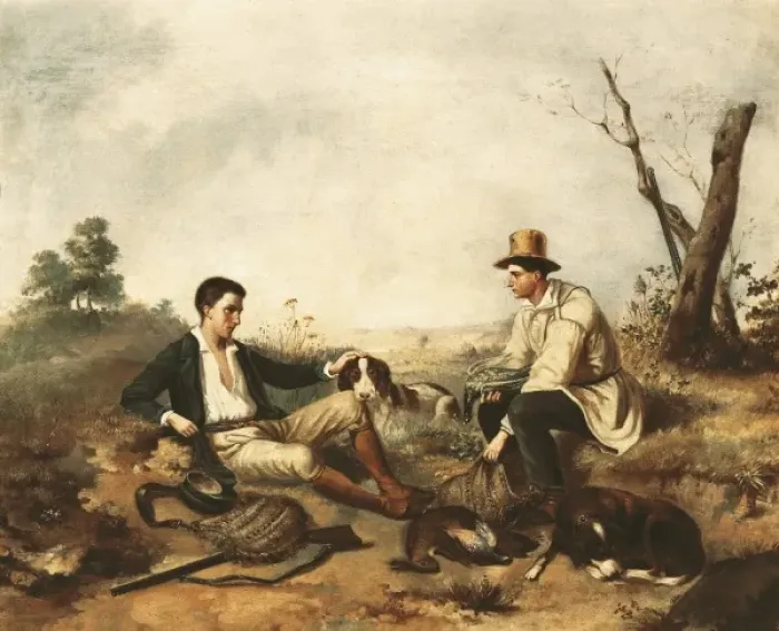 Framed Print : FORTUNY, Mariano (1838-1874). Hunting Scene Framed Print : FORTUNY, Mariano (1838-1874). Hunting Scene