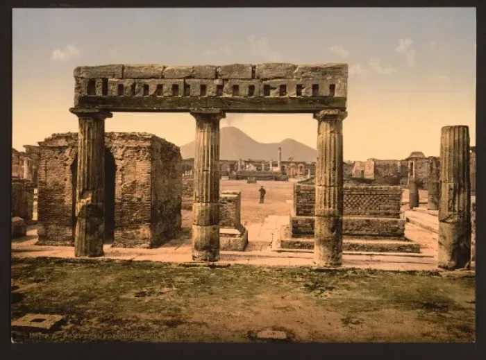 Framed Print : The Forum, Pompeii, Italy Framed Print : The Forum, Pompeii, Italy