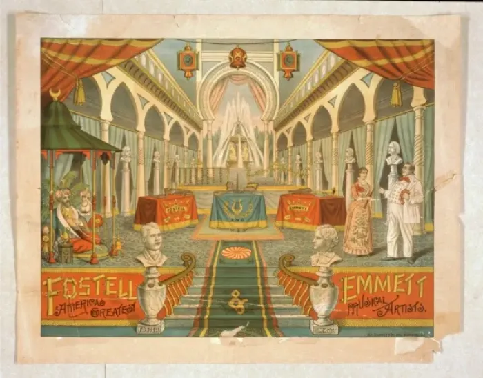 Framed Print : Fostel and Emmett Americas greatest musical artists Framed Print : Fostel and Emmett Americas greatest musical artists