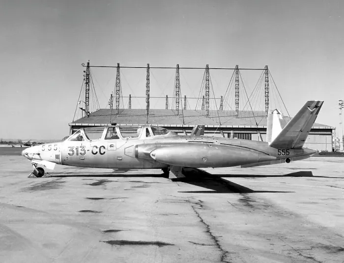 Framed Print : Fouga CM-170 Magister 555 - 313-CC Framed Print : Fouga CM-170 Magister 555 - 313-CC