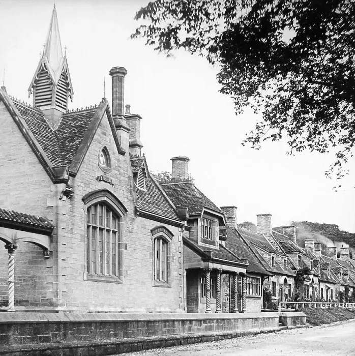Framed Print : Foulden near Berwick on Tweed Victorian period Framed Print : Foulden near Berwick on Tweed Victorian period