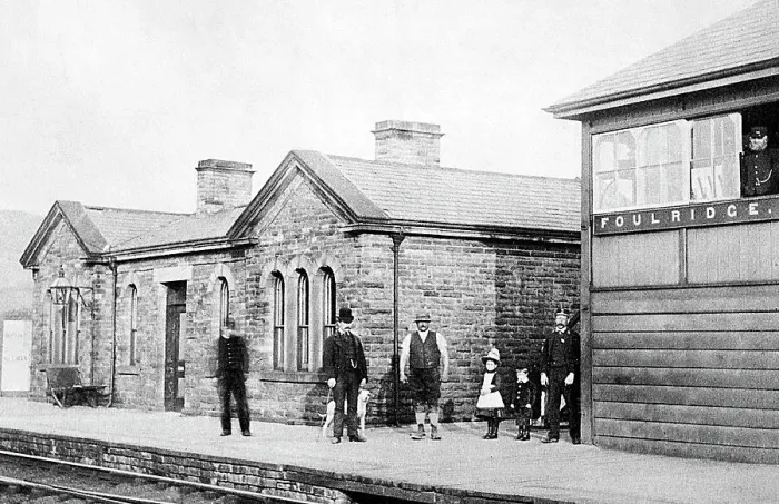 Framed Print : Foulridge Railway Station and signal box Framed Print : Foulridge Railway Station and signal box