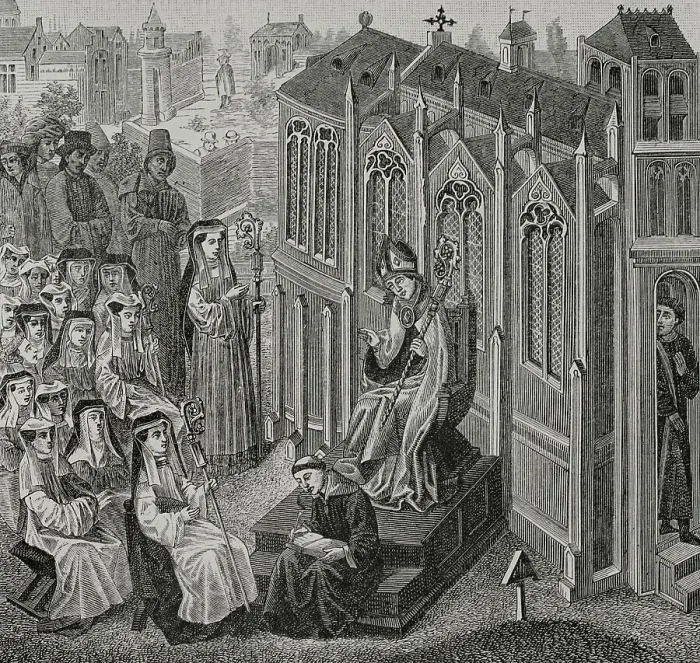 Framed Print : Foundation of the secular abbeys of Mons, Maubeuge Framed Print : Foundation of the secular abbeys of Mons, Maubeuge