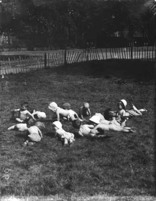 Framed Print : Foundlings at Play Framed Print : Foundlings at Play