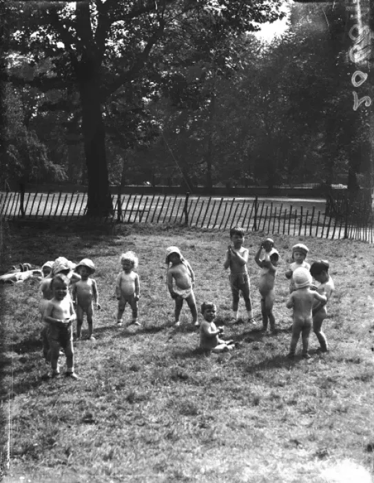 Framed Print : Foundlings at Play Framed Print : Foundlings at Play