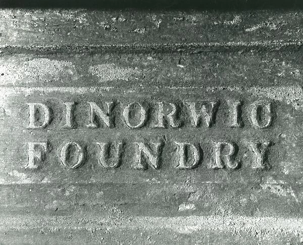 Foundry mark, Dinorwig Slate Quarry, North Wales