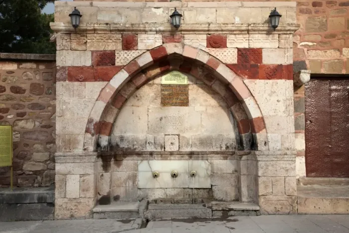 Framed Print : Fountain. The fountain of the Three (Ucler Cesmesi) in the first courtyard Framed Print : Fountain. The fountain of the Three (Ucler Cesmesi) in the first courtyard