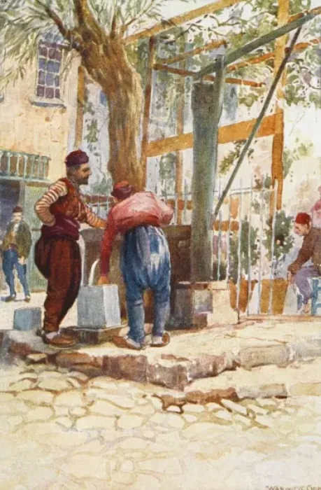 Framed Print : A Fountain - Constantinople Framed Print : A Fountain - Constantinople
