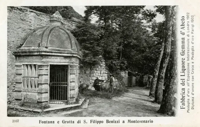 Framed Print : Fountain and Grotto of St. Philip Benitius at Monte Senario Framed Print : Fountain and Grotto of St. Philip Benitius at Monte Senario