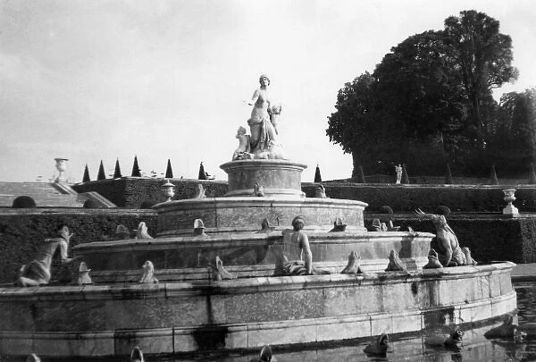 Fountain in the grounds of Versailles, France