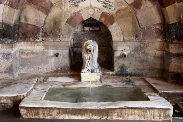 Framed Print : Detail from the Fountain Haji Bektash Veli Museum in Nevsehi Framed Print : Detail from the Fountain Haji Bektash Veli Museum in Nevsehi