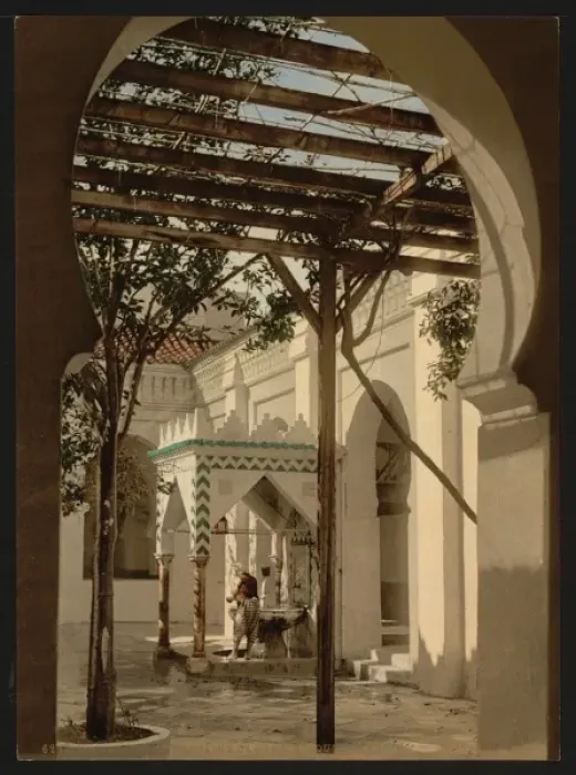Framed Print : Fountain in Mosque of El Kebir, Algiers, Algeria Framed Print : Fountain in Mosque of El Kebir, Algiers, Algeria