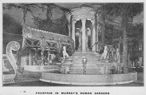 The fountain in Murrays Roman Gardens, New York c. 1915