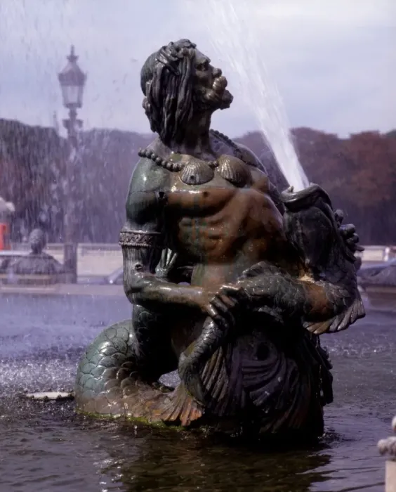Framed Print : Fountain in Place de la Concorde Paris
