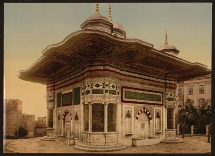 Framed Print : The fountain of Sultan Ahmed, Constantinople, Turkey Framed Print : The fountain of Sultan Ahmed, Constantinople, Turkey