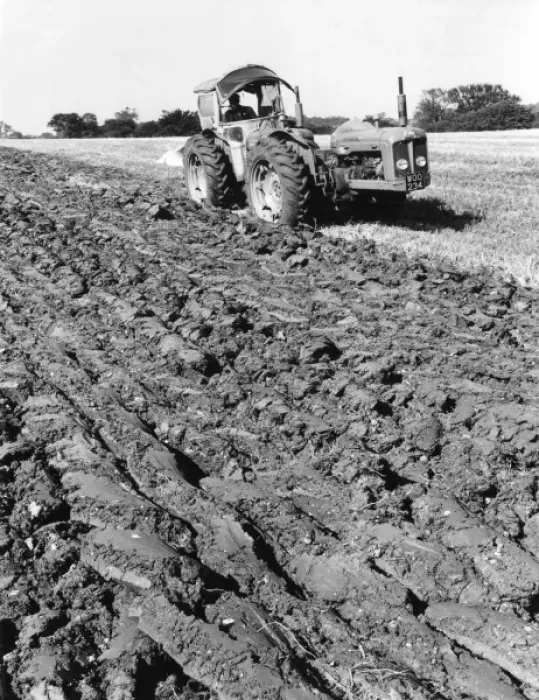 Framed Print : Four-Furrow Tractor Framed Print : Four-Furrow Tractor