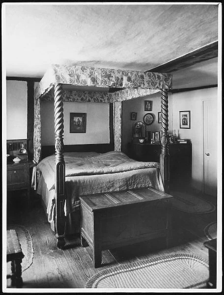 Four-Poster Bed. A four-poster bed in the home of the Misses Muller at Whitehall