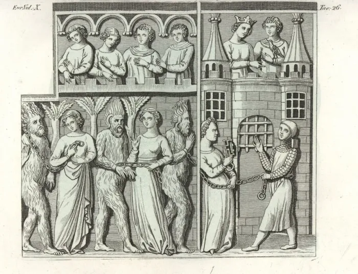 Framed Print : Fourth bas-relief of a 12th century sarcophagus Framed Print : Fourth bas-relief of a 12th century sarcophagus