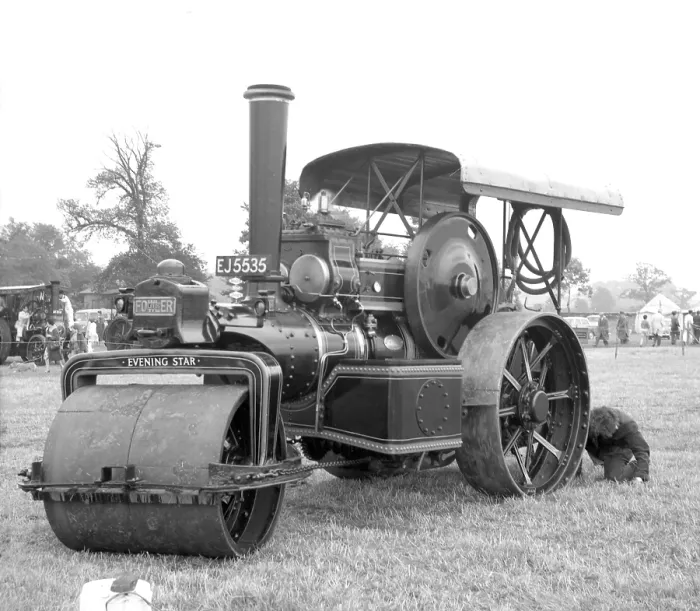 Framed Print : Fowler Road Roller number 22596, Evening Star Framed Print : Fowler Road Roller number 22596, Evening Star