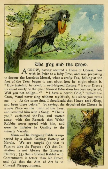 Framed Print : The fox & the crow Framed Print : The fox & the crow