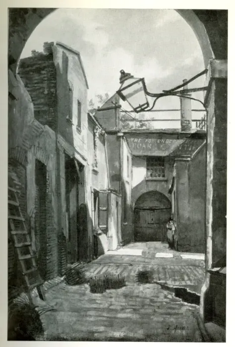 Framed Print : Fox Under the Hill, site of Hotel Cecil, London Framed Print : Fox Under the Hill, site of Hotel Cecil, London