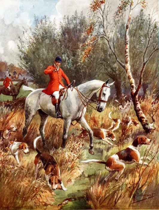 Framed Print : Fox hunting scene Framed Print : Fox hunting scene