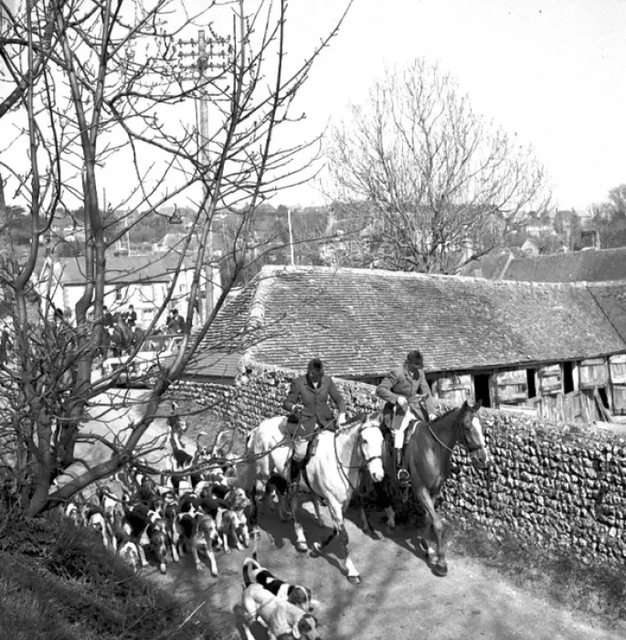 : Fox Meet, East Dean, East Sussex : Fox Meet, East Dean, East Sussex