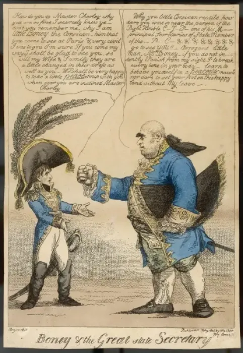 Framed Print : Fox and Napoleon Framed Print : Fox and Napoleon