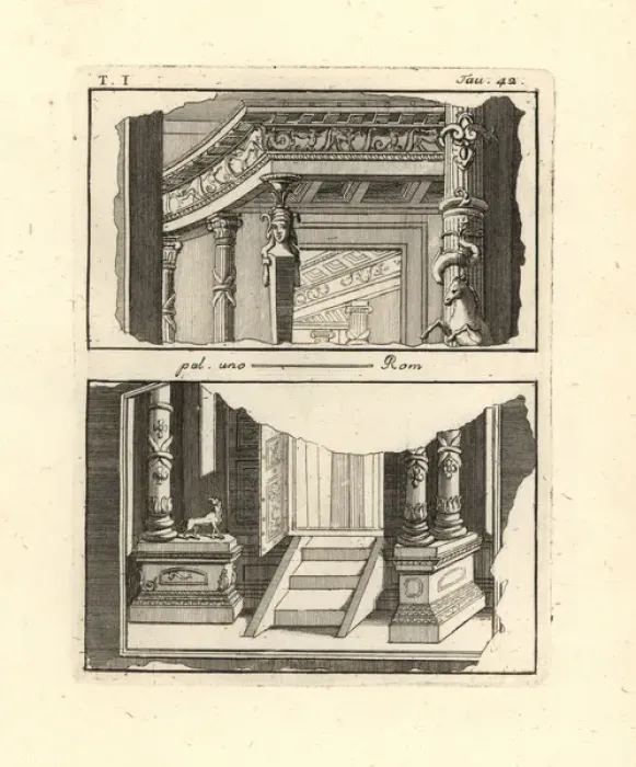 Framed Print : Fragments of different architectural paintings Framed Print : Fragments of different architectural paintings