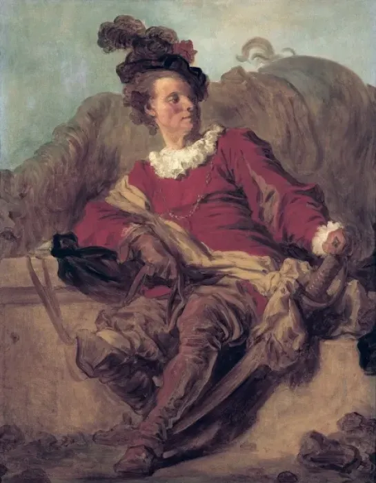 Framed Print : FRAGONARD, Jean Honor頨1732-1806). Abbot of Framed Print : FRAGONARD, Jean Honor頨1732-1806). Abbot of