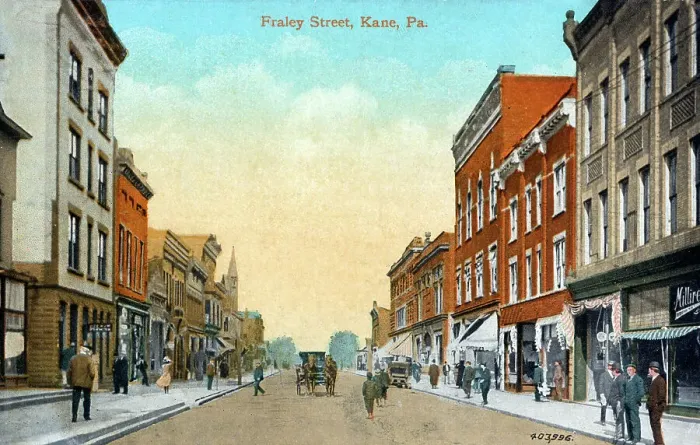 Framed Print : Fraley Street, Kane, Pennsylvania, USA Framed Print : Fraley Street, Kane, Pennsylvania, USA